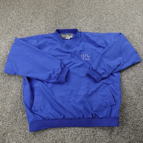 Kentucky Wildcats Jacket Mens M Blue Pullover Windbreaker NCAA UK KY Basketball - Picture 2 of 9